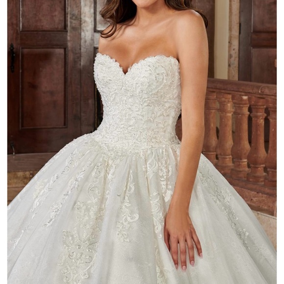 Rachel Allen RB6114 Mary’s Bridal White Ball Gown - Picture 9 of 16